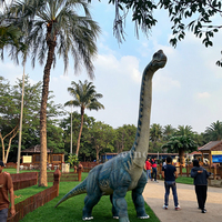 Costumes de dinosaures personnalisés, statue de Brachiosaurus robotisée pour exposition en extérieur, modèles animatroniques