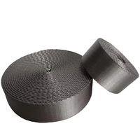 Sangle en tissu rayée de 2,5 pouces de large, de haute qualité, colorée, imitation nylon, pour accessoires de sacs, textile de maison et laisses pour chiens