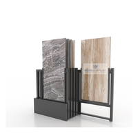 Présentoir rotatif à pousser-tirer pour carreaux en acier inoxydable 60*120 et pierre de quartz, idéal pour les salles d'exposition - Vente chaude des fabricants