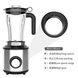 Mixeur Électrique Commercial Happy Partner pour Cuisine Professionnelle, Mixeur et Broyeur, Machine à Smoothies et Jus, Mixeurs - Product Image 4