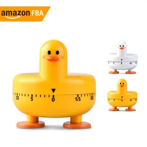 Home and Kitchen 2024 New Arrivals Mechanical Kitchen Timer Duck Table Clock Timer Wind Up 60 Minutes Manual Countdown Timer