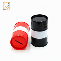 Tirelire Ronde en Métal Personnalisable et Adorable avec Fonction de Rangement de Pièces, Impression Offset, Vente Directe Usine, Boîte à Monnaie en Étain Résistante aux Enfants