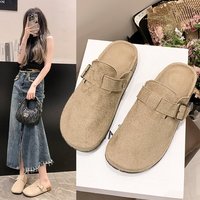 2025 nouvelle mode Offre Spéciale pas cher en gros demi-paquet pantoufle populaire semelle épaisse antidérapant chaussures pour femmes diapositives pantoufles chaussures plates