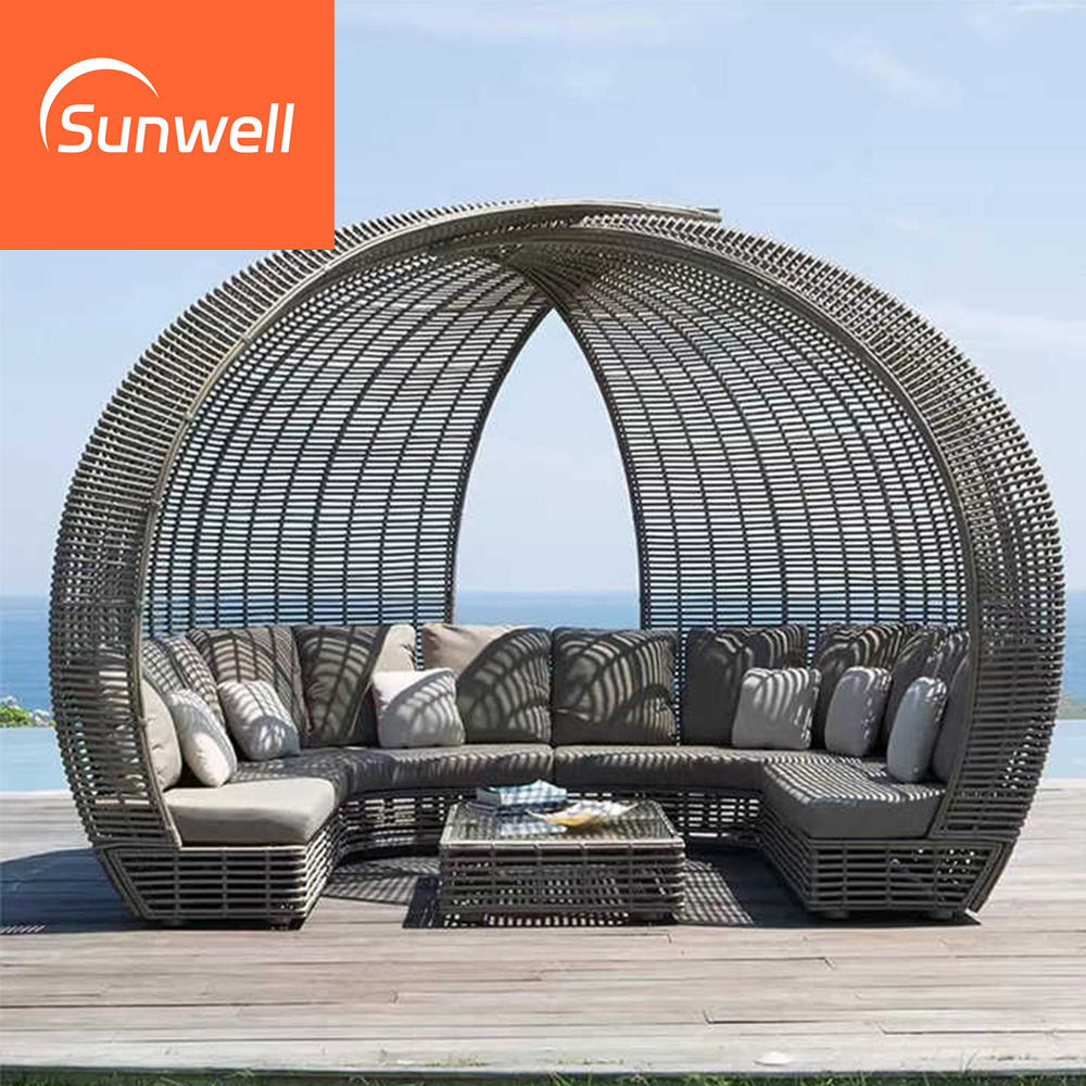 Outdoor Round Rattan Daybeds Stylish Durable Furniture