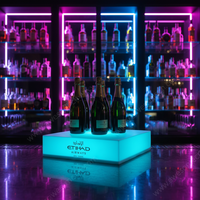 Présentoir LED sans fil pour bouteilles de champagne, service VIP de boîte de nuit, avec logo personnalisé