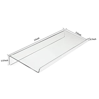 Support de clavier en PC transparent, support de clavier incliné, support de clavier universel en acrylique surélevé pour une frappe ergonomique facile