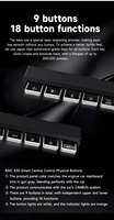 Pièces automobiles pour BAIC BJ30 : Boutons physiques de commande centrale intelligents (9 boutons), Plug & Play, en ABS de qualité automobile Japan Alps