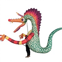 Ballon gonflable coloré Dragon de mer avec ventilateur intégré, durable, pour événements festifs, amélioration de l'ambiance, promotionnel