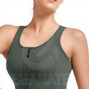 เสื้อชั้นในกีฬาแบบไร้ตะเข็บสำหรับผู้หญิง ทรง U-NECK ระบายอากาศได้ดี เป็นมิตรกับสิ่งแวดล้อม สายรัดแบบ Y-line รองรับการออกกำลังกายหนัก พร้อมแผ่นแปะด้านหน้าแบบกำหนดเองได้ - Product Image 1