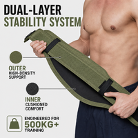 Ceinture de musculation professionnelle épaissie NJ pour l'entraînement de force, soutien lombaire pour les squats et les soulevés de terre
