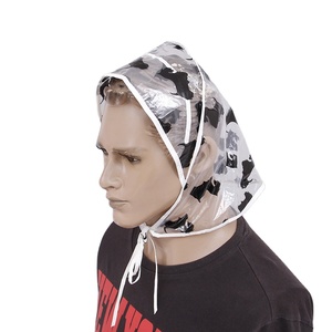 Export Europe America Disposable Printing PE Women <strong>Rain</strong> <strong>Bonnet</strong> - Product Image 1