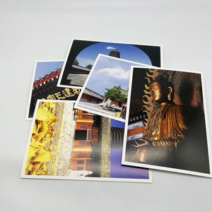 Cartes postales faites sur commande d'art-papier enduit 300gsm brillant, impression polychrome, OEM/ODM admis - Product Image 6