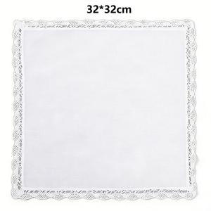 <span class=keywords><strong>Pañuelos</strong></span> <span class=keywords><strong>de</strong></span> Encaje <span class=keywords><strong>de</strong></span> Alta Calidad <span class=keywords><strong>de</strong></span> 32*32cm, <span class=keywords><strong>Pañuelos</strong></span> <span class=keywords><strong>de</strong></span> Tela Suave <span class=keywords><strong>de</strong></span> Algodón Bordados con Borde <span class=keywords><strong>de</strong></span> <span class=keywords><strong>Ganchillo</strong></span> Vintage, <span class=keywords><strong>Pañuelos</strong></span> Blancos para Decoración - Product Image 2