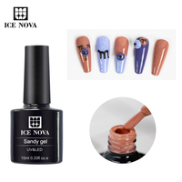 ICE NOVA Sandy Glitter Gel Polish 40 Couleurs 3D 10ml/15ml/1kg Résine En Vrac De Haute Qualité Hema Free Designer Style Certifié