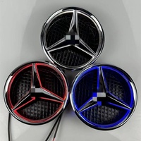 Pour Benz A B C E GLK ML 5D, lumières LED de logo de voiture éclairées, W205 W213 W204, logo d'étoile de calandre avant de voiture, lumière