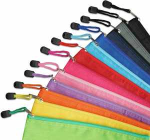 Bolsa Impermeable para Lápices, Bolsa de Malla de Nailon con Cierre, Organizador de Artículos Esenciales de Viaje A6, Carpetas de Archivo de Plástico para la Escuela y la Oficina - Product Image 4
