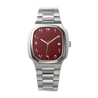 Montre à cadran arabe en acier inoxydable, design original de marque haut de gamme, mouvement japonais de haute qualité, étanche, montres pour hommes tendance, fines