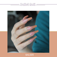 Faux ongles longs ballerine et cercueil personnalisés Faux ongles artificiels Faux ongles French Nail Art Short Luxury Diamond Acrylic