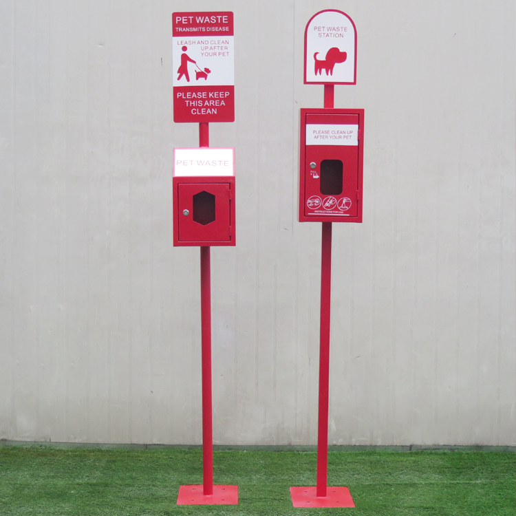 Environment Friendly Public Pet Dog Waste Bin Outside Plastic Garbage Bag Storage Box