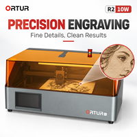 Appareil de marquage laser compact Ortur R2 1,3W IR 10W 20W, mini-outil de gravure pour artisanat, gravure, découpe du bois et du métal