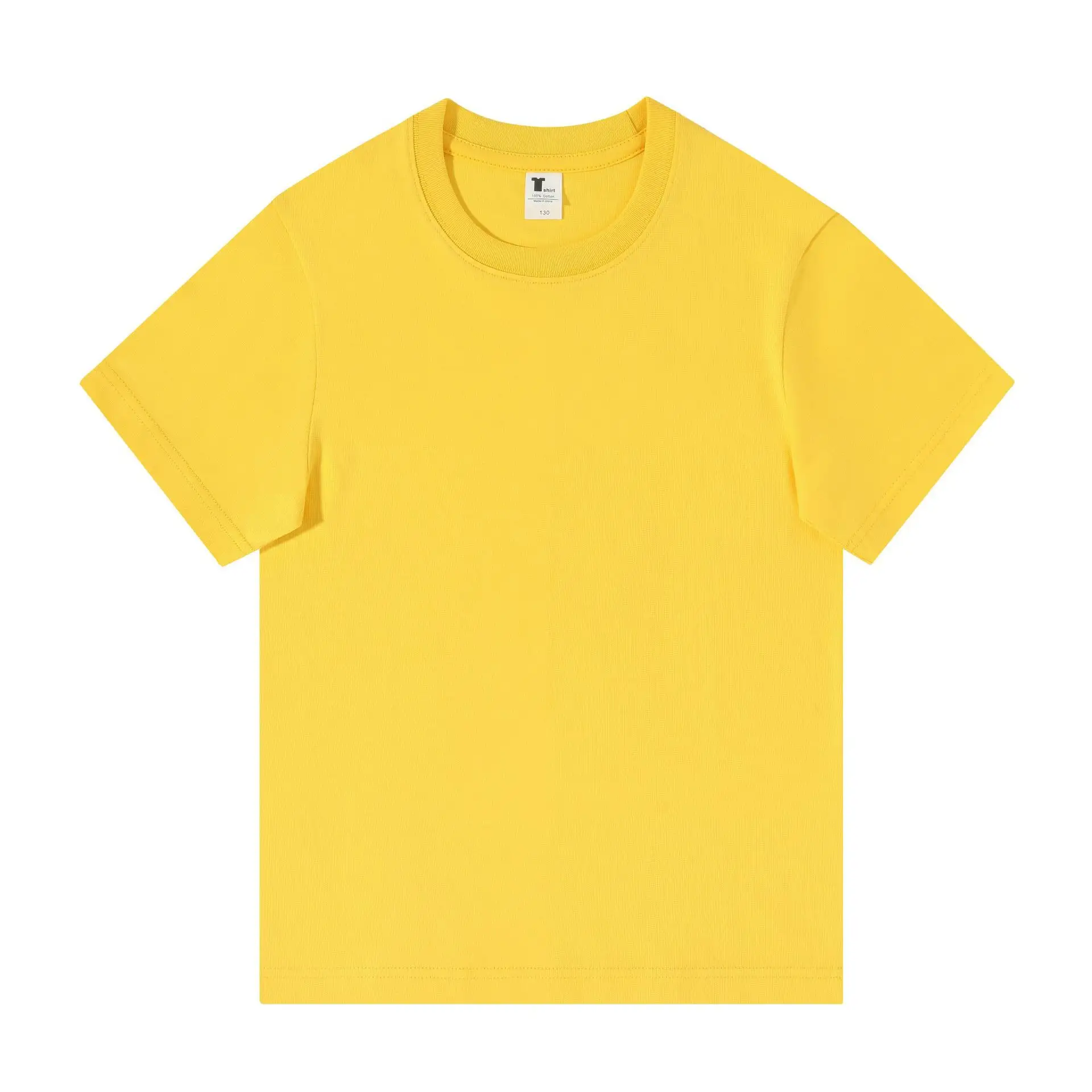 Custom Groothandel Zomer 100 Gekamd Katoenen Kids T-Shirts Met Zeefdruk Effen Blanco Witte Jongens Meisjes T-Shirts Met Logo