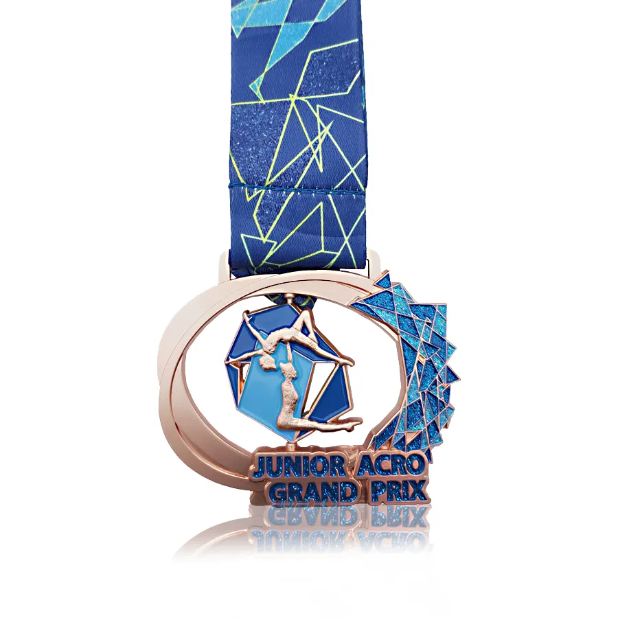व्यक्तिगत पदक कस्टम डिजाइन जिमनास्टिक नृत्य स्मारिका पदक