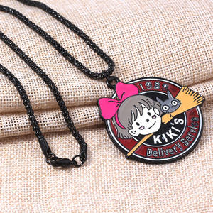 Nuevo diseño Cosplay regalo joyería de moda Anime Metal colgante llavero encantador Collar para mujer - Product Image 1