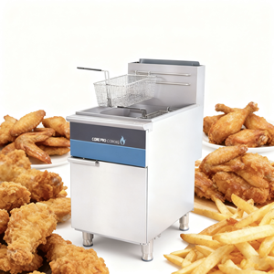 Friteuses Commerciales Professionnelles en Acier Inoxydable COR PRO, à Gaz Liquéfié/Gaz Naturel pour les Magasins Alimentaires - Product Image 3