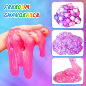 Kit Slime Scintillante per Bambini con Supporto OEM/ODM, Giocattoli Antistress, Slime Croccante, Cubetti di Schiuma Glitterata, Gadget per Feste - Product Image 2