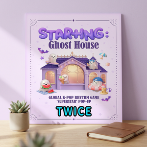 SUPERSTAR POP-UP STAR+ING Ghost House TWICE Photocard POB-K-POP Papier Anglais - Product Image 1