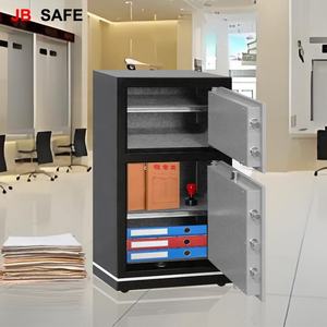 CEU 및 LCD 디스플레이가있는 스틸 비밀 예금 보안 미니 전자 디지털 룸 노트북 24 호텔 금고 보관함 - Product Image 2