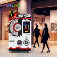 Funkyplay, estación de tren impresa en 3D, funda para teléfono móvil, máquina expendedora automática para imprimir tu foto en fundas de teléfono