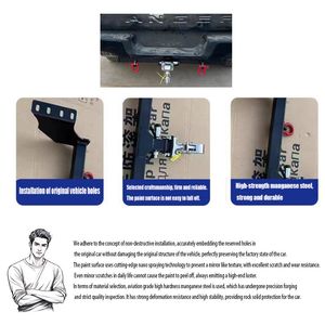 Dropshipping 6000lbs Steel Strengthen Towbar Exterior Accessory Parts for Caravan and Boat Tow Replacement Original Bumper - Product Image 4