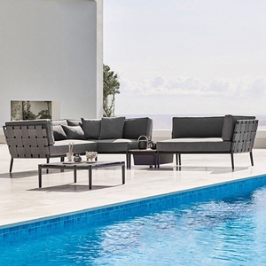 8 plazas clásico patio grande transversal esquina sofá y mesa <span class=keywords><strong>de</strong></span> café <span class=keywords><strong>de</strong></span> mimbre muebles para el hogar moderno - Product Image 6
