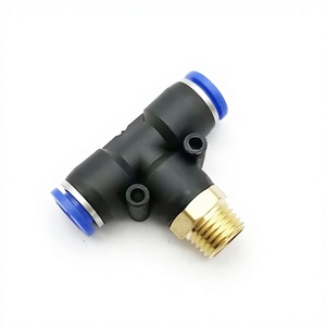 Conector Rápido Neumático en Forma de T PB Air, Conexión a Presión para Manguera/Tubo de 4-16 mm DE, Rosca Macho M5 1/8"-3/4" BSP, Marca YIIDNN, 6 Meses de Garantía - Product Image 5