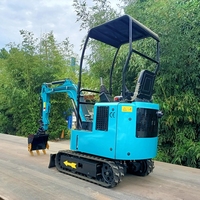 Mini pelle chinoise de 1.5 tonnes Chine nouvelle plus petite pelle sur chenilles micro mini pelle agricole prix bas