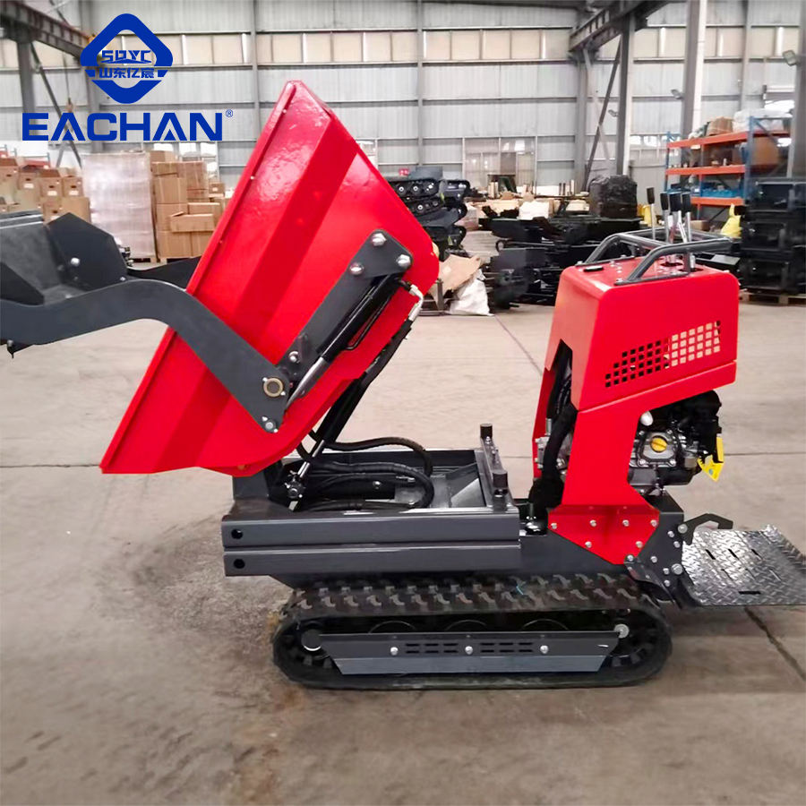 EACHAN 500kg Mini Crawler Dumper Truck Garden Self Loading Gasoline ...