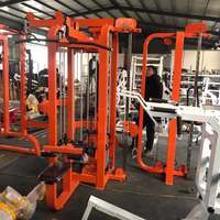 YL-1056 Appareil de musculation multifonctionnel : Crossover à câbles, Dip assisté, Machine à tractions et Entraîneur de tirage vertical pour usage en salle de sport