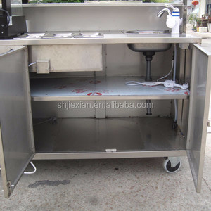 Puesto de Comida Móvil para Exteriores Jiexian JX-CR200 de Acero Inoxidable con Alimentación a Gas/Eléctrica en Promoción - Product Image 6