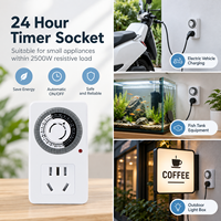 Stopkontak Timer Mekanis Power Now Jadwal Pengisian Berulang Perlindungan Pengisi Daya Kendaraan Listrik Peralatan Rumah Tangga