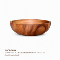 Bols en bois d'acacia, bols à pâte en bois, bols décoratifs, bols à salade, bols décoratifs pour fleurs et plantes, récipients en bois brut
