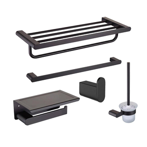 <span class=keywords><strong>Set</strong></span> di accessori <span class=keywords><strong>da</strong></span> <span class=keywords><strong>bagno</strong></span> in acciaio inossidabile HONGDEC <span class=keywords><strong>Set</strong></span> di portasciugamani <span class=keywords><strong>da</strong></span> parete <span class=keywords><strong>Set</strong></span> di portasciugamani <span class=keywords><strong>da</strong></span> <span class=keywords><strong>bagno</strong></span> <span class=keywords><strong>nero</strong></span> <span class=keywords><strong>Set</strong></span> di portasciugamani - Product Image 1