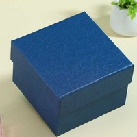 Vente en gros petite boîte cadeau carrée boîte vide boîte d'emballage simple ciel et terre