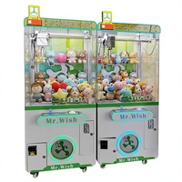 Jeu de receveur de montres intelligentes à pièces Mini Arcade Claw Machine Jouet de salle de jeux d'intérieur avec accepteur de facture