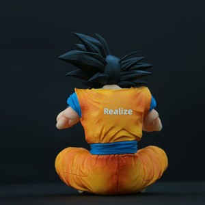 Figura de PVC de <span class=keywords><strong>Goku</strong></span> Comiendo un Hamburguesa, Decoración para Coche y PC, Mercancía de Anime de Maternidad - Product Image 4