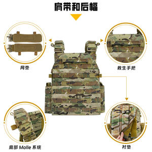 Chaleco Táctico Personalizado de Nailon 1000D con Camuflaje y Bolsa para Walkie Talkie XTS, Sistema de Liberación Rápida para Entrenamiento - Product Image 4