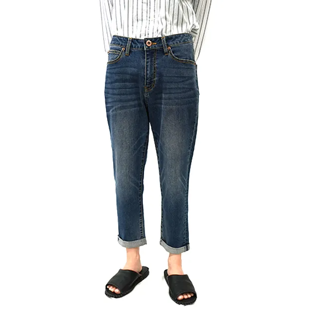Loose cheap casual 70% cotton women high quality sustainable eco friendly jeans