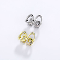 Un Juego de Dientes de Oro Irregulares con Diamantes Completos, Estilo HIPHOP, Súper Brillantes, para Hombre, para Halloween