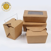Emballage alimentaire en papier personnalisable, boîte en papier kraft pour grossistes