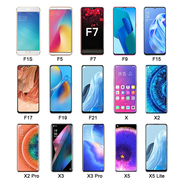 Smartphone Screen for oppo Find X2 5g X3 X5 K3 K10 F7 F9 F11 F19 F21 Pro f 21 5g F21pro F11 Smart Mobile Phone Lcd Display